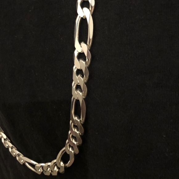 Genuine Sterling Silver Figaro Chain - Picture 8 of 14
